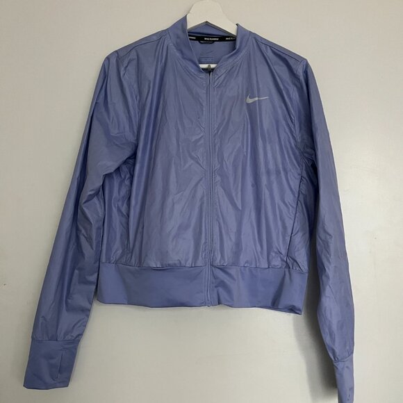 Nike Running Jacket Light Weight Blue Jacket - Picture 2 of 3